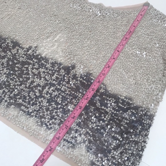 Silver and Gray Sequined Open Back Top - Picture 8 of 12